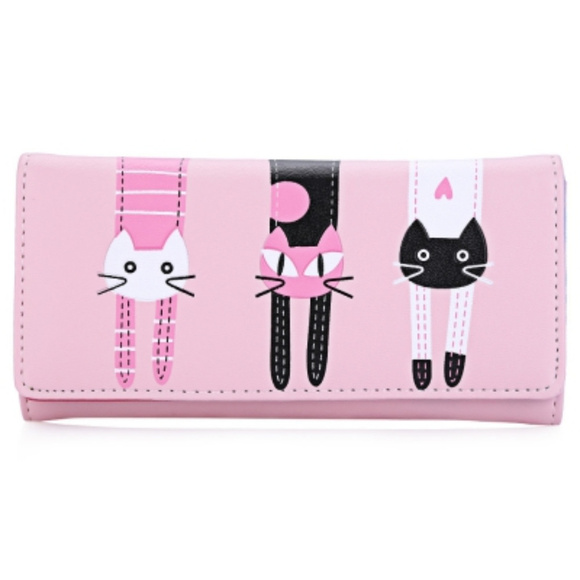 NEW Sweet Cats Wallet - Pink - Picture 4 of 8